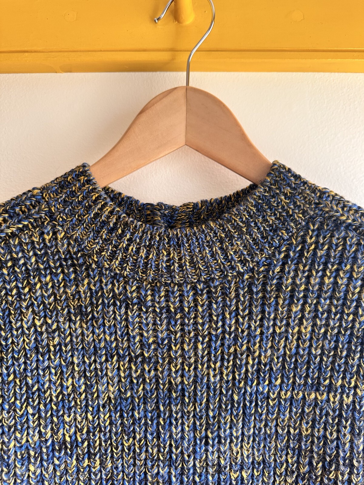 KENZO Paris vintage 70s marled multi color crewneck wool blend sweater top knit