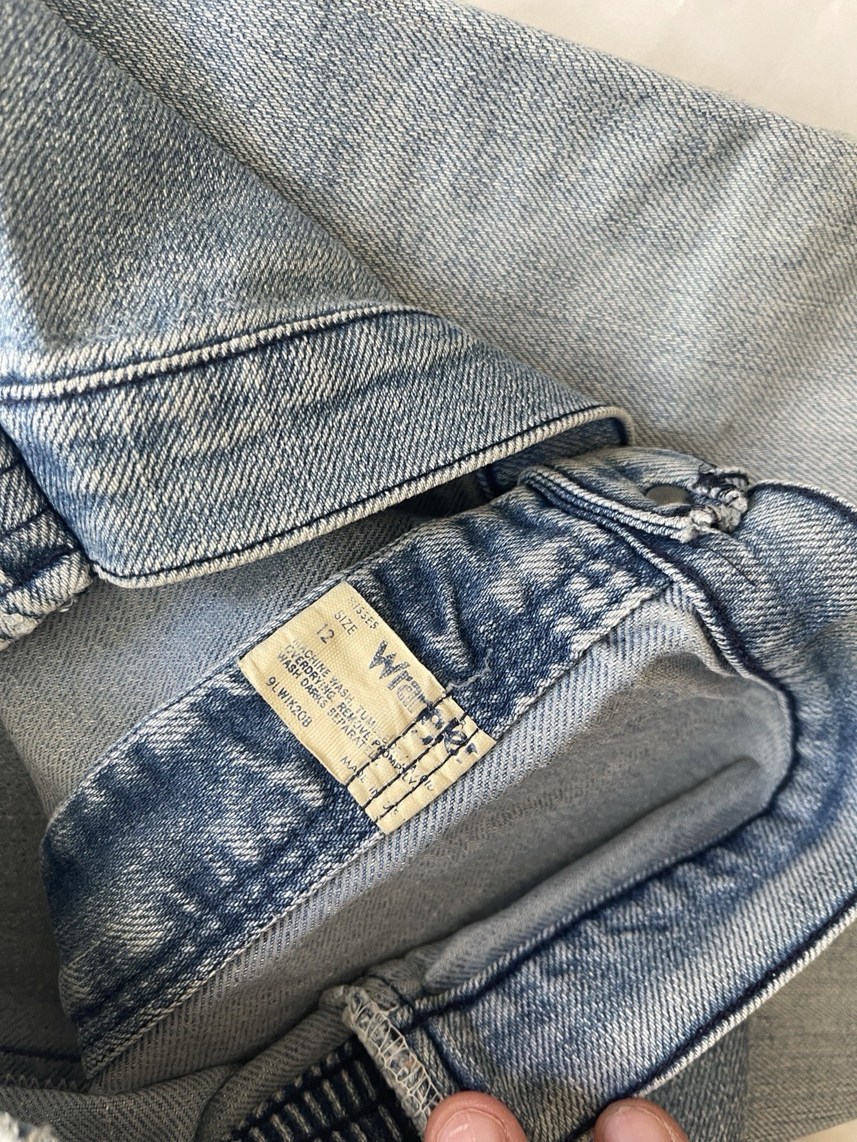 Vintage 70s Wrangler Flared Sanforized Bellbottom Jeans 27×27 Faded Western USA