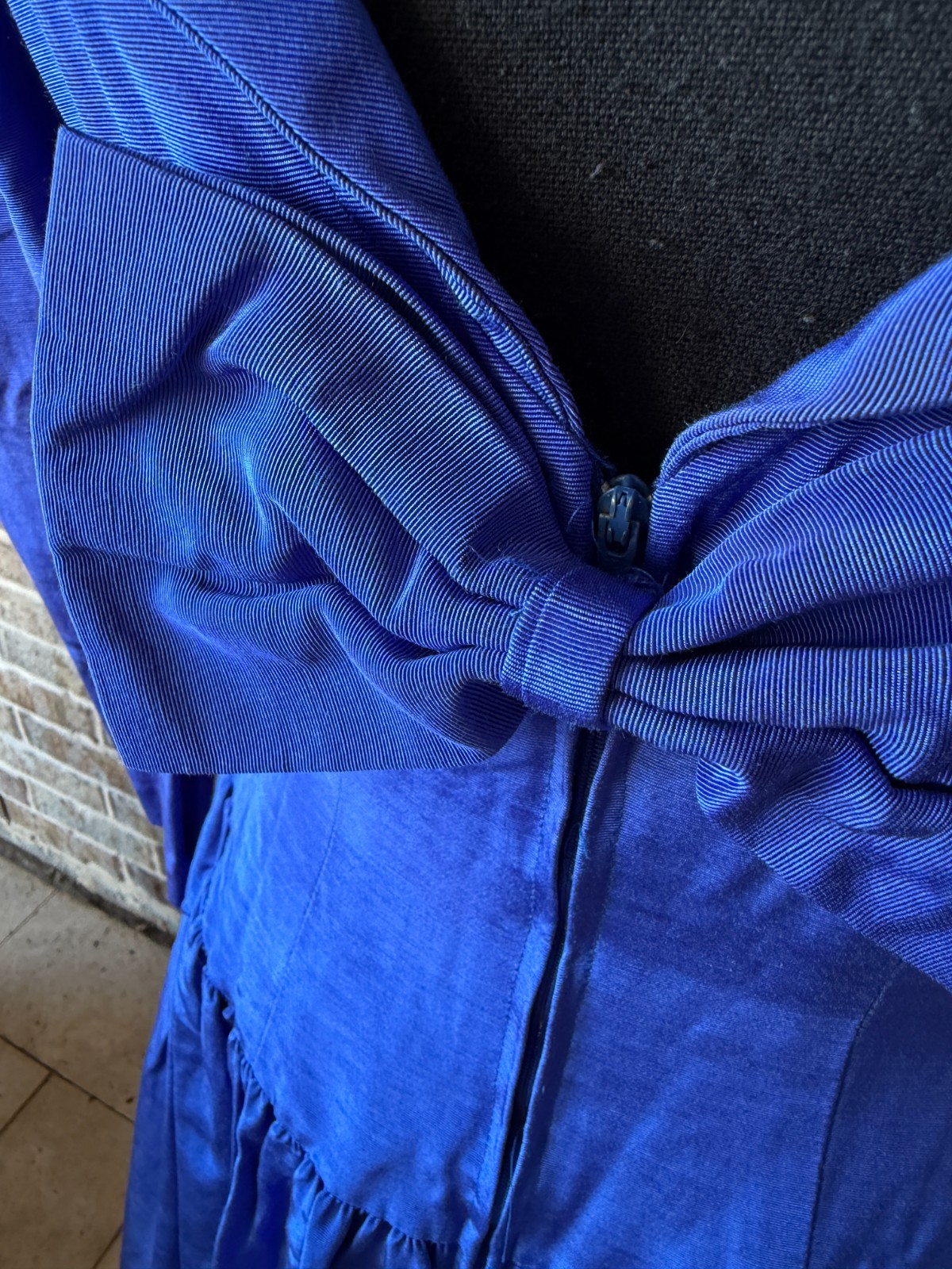 Kathryn Conover New York Vintage 1980&rsquo;s ILGWU tag blue formal tea length dress