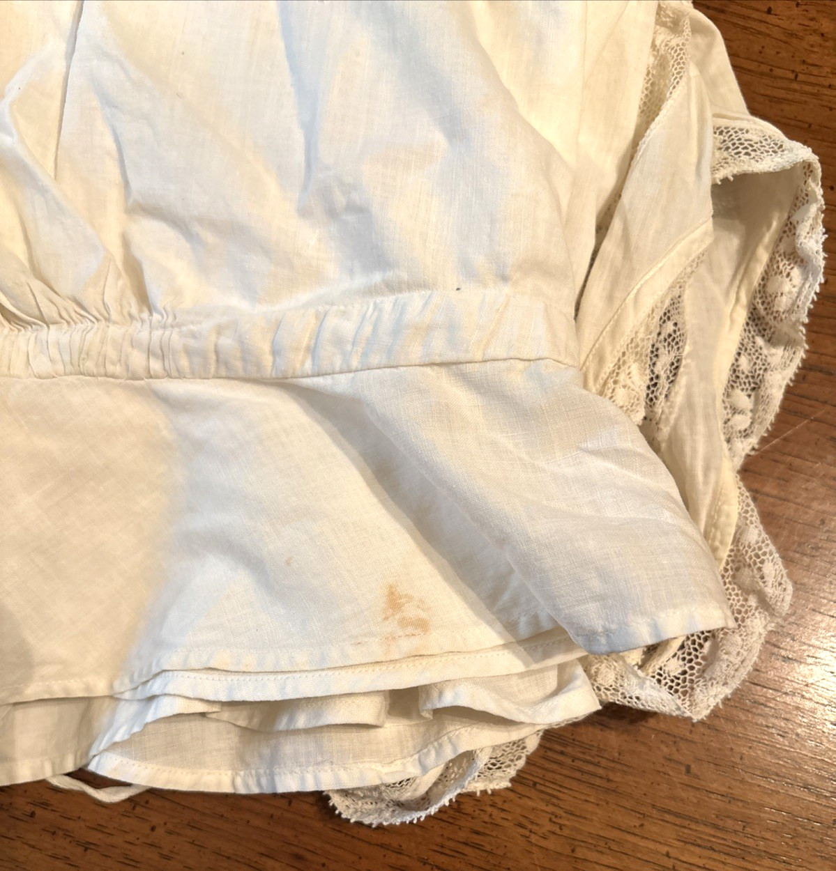 ANTIQUE VICTORIAN EDWARIAN CAMISOLE CORSET COVER LACE COTTON S Grannycore Read