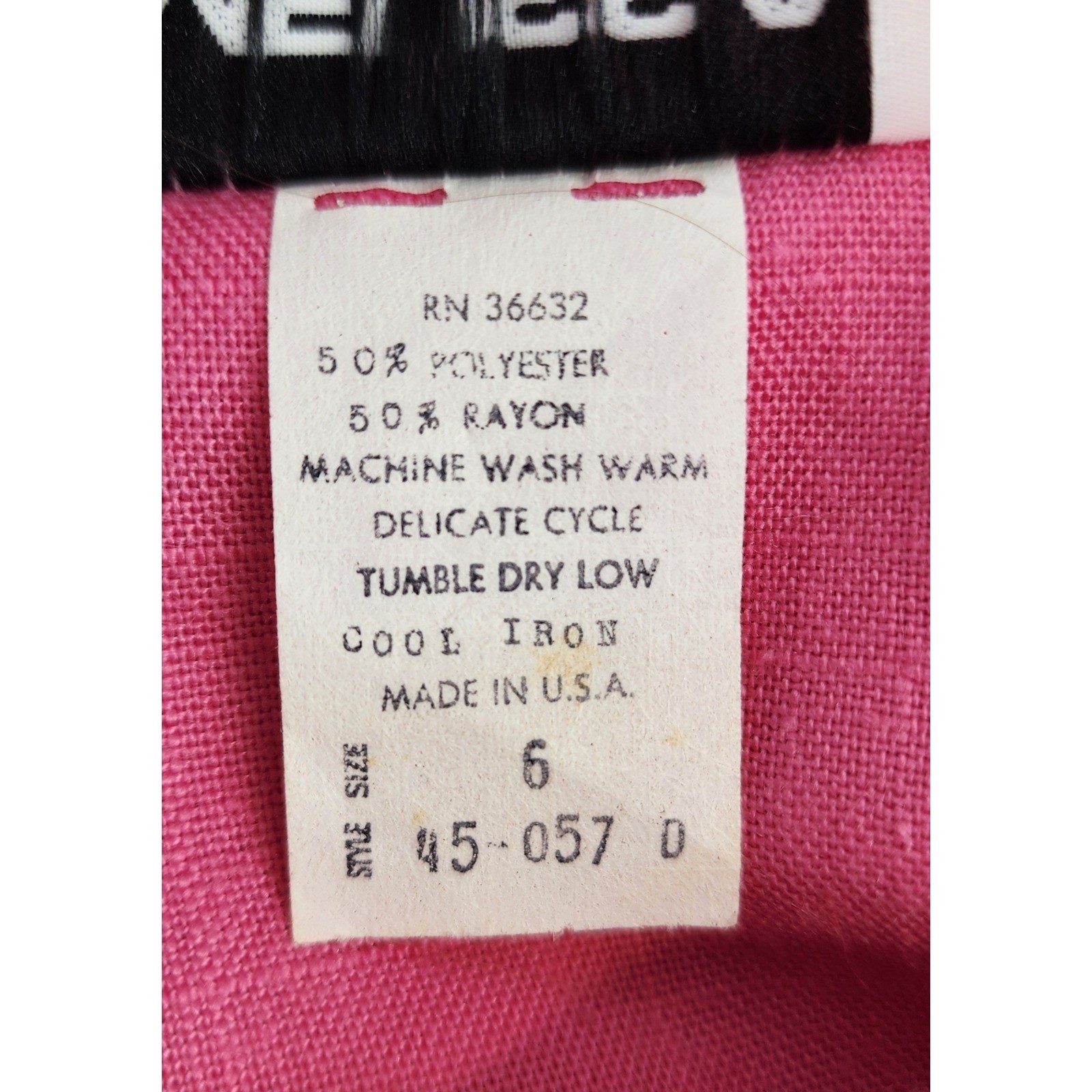 Melissa Petites Vintage 80s Pink Button Shoulder Belted Midi Dress Womens Size 6
