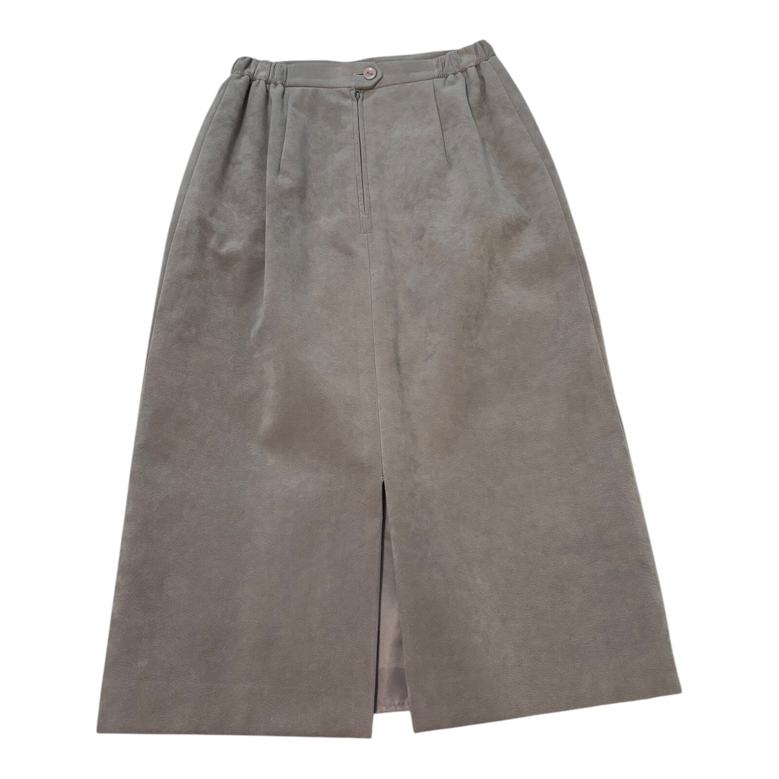 Lilli Ann Vintage 1970s Adolph Schuman Braided Trim Skirt Suit Gray Tailored XS