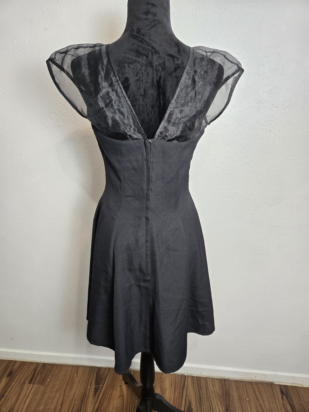 Vintage 90s Black Gothic Dress