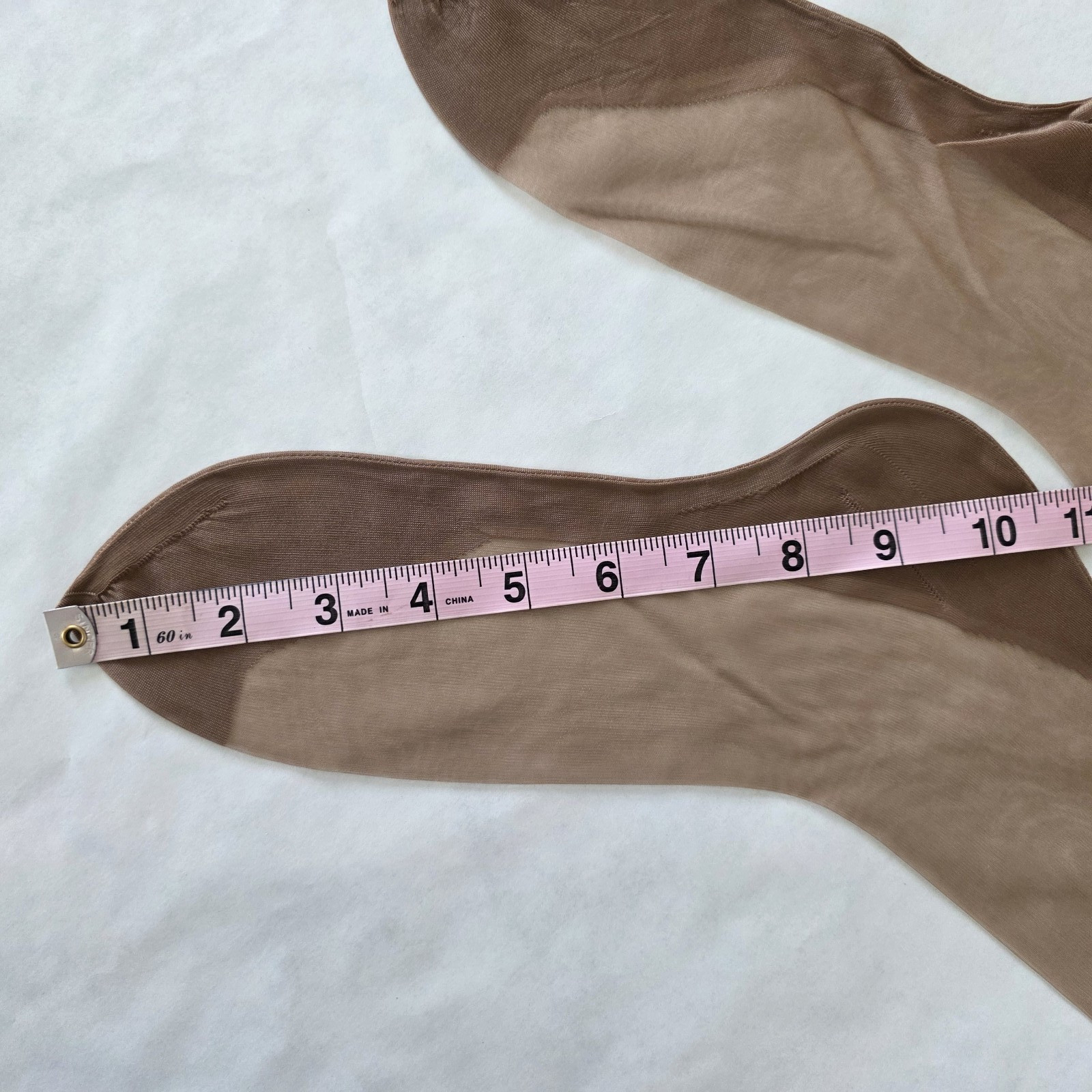 Vtg Penney&rsquo;s Full Fashioned 51 Gauge 15 Den Nylon Stockings Back Seam Size 9.5
