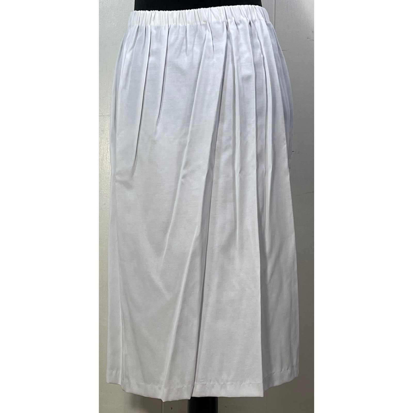 Pablo Collection White 2pc Skirt Set Scalloped Pearl Button Blazer 18 Victorian