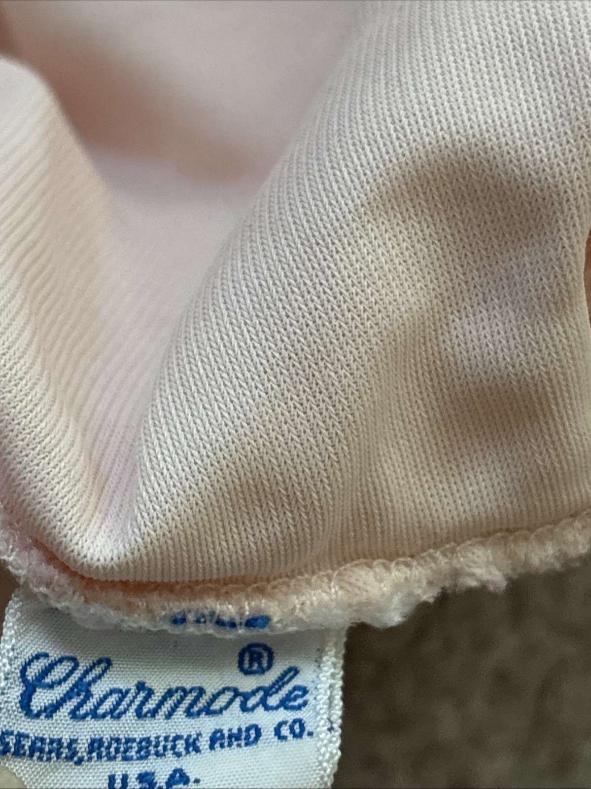 Sears Vintage Charmode Full Slip In Pink Size 36 Lace Ruffles Romance