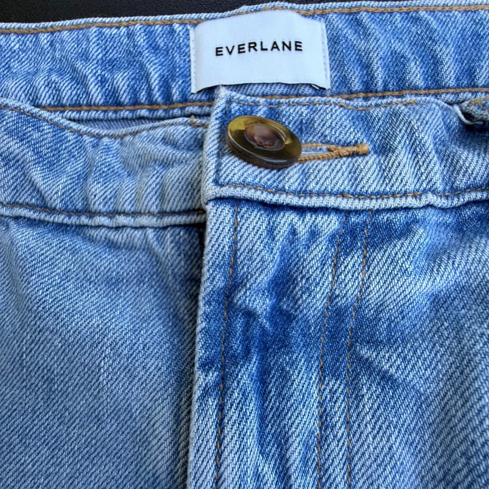 Everlane The 90s Forever Jean Light Wash Blue Organic Cotton Straight Leg 30R