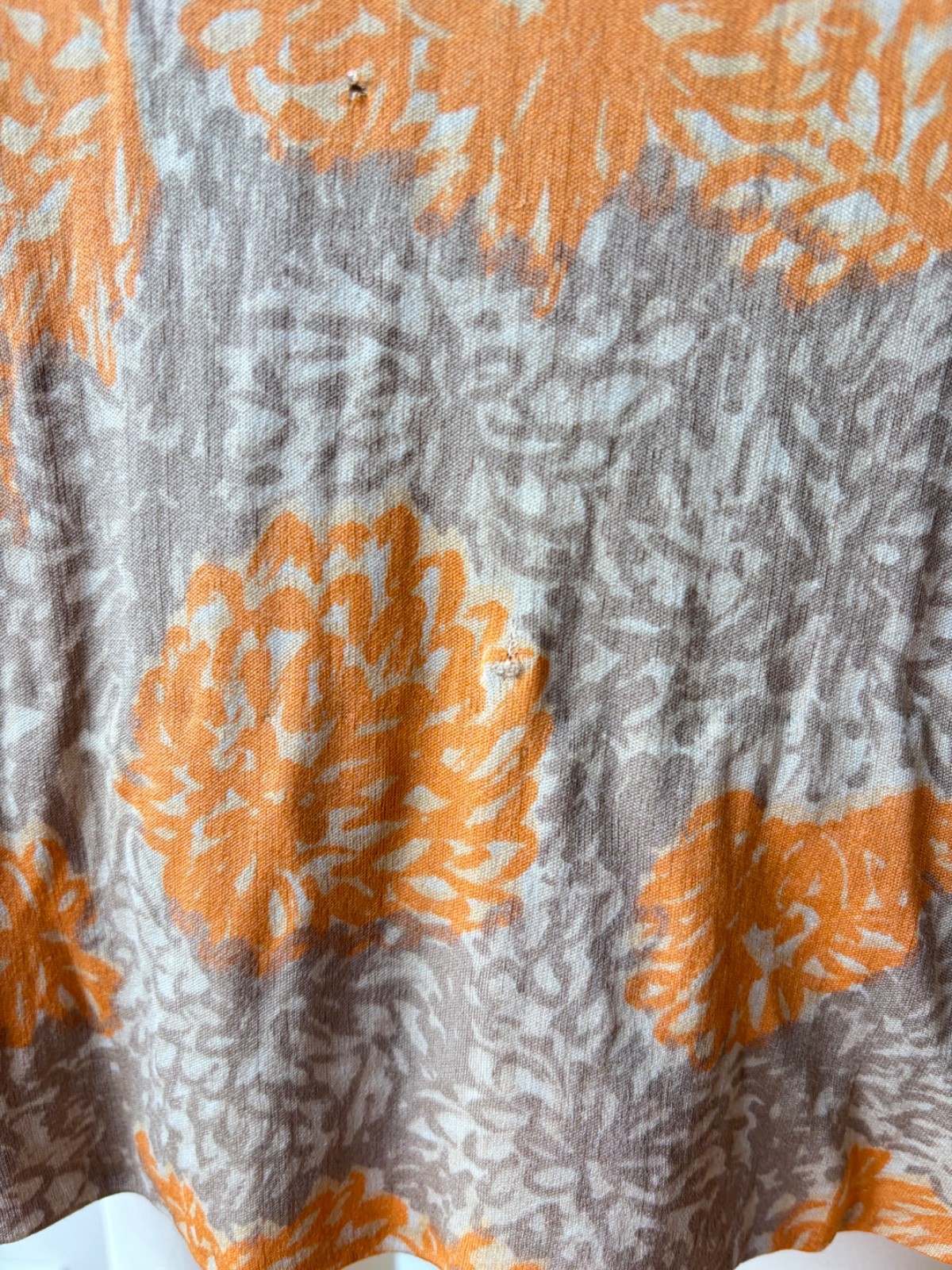 1960&rsquo;s Emilio Pucci for Lord & Taylor silk jersey knit orange and tan floral