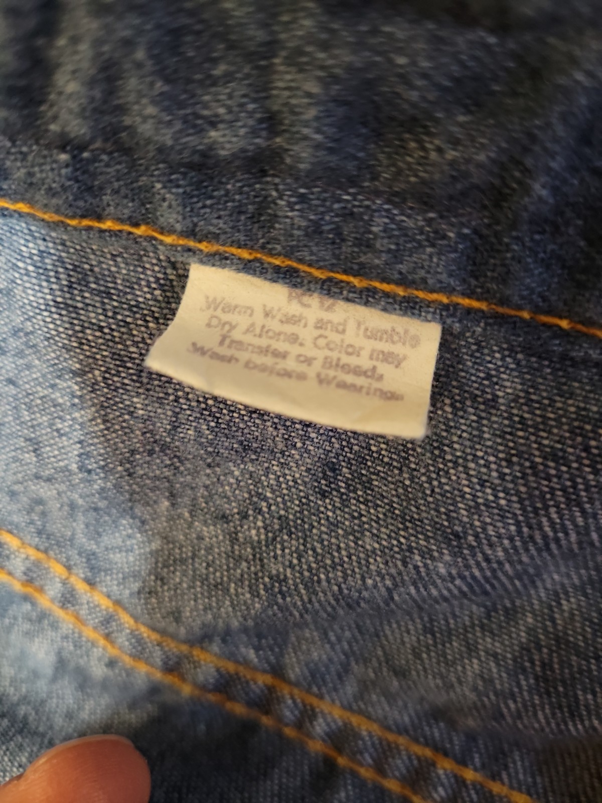 Vtg 70’s Levis Orange Tab Braided High Rise Chambray Denim Jeans Approx 29&Prime; W