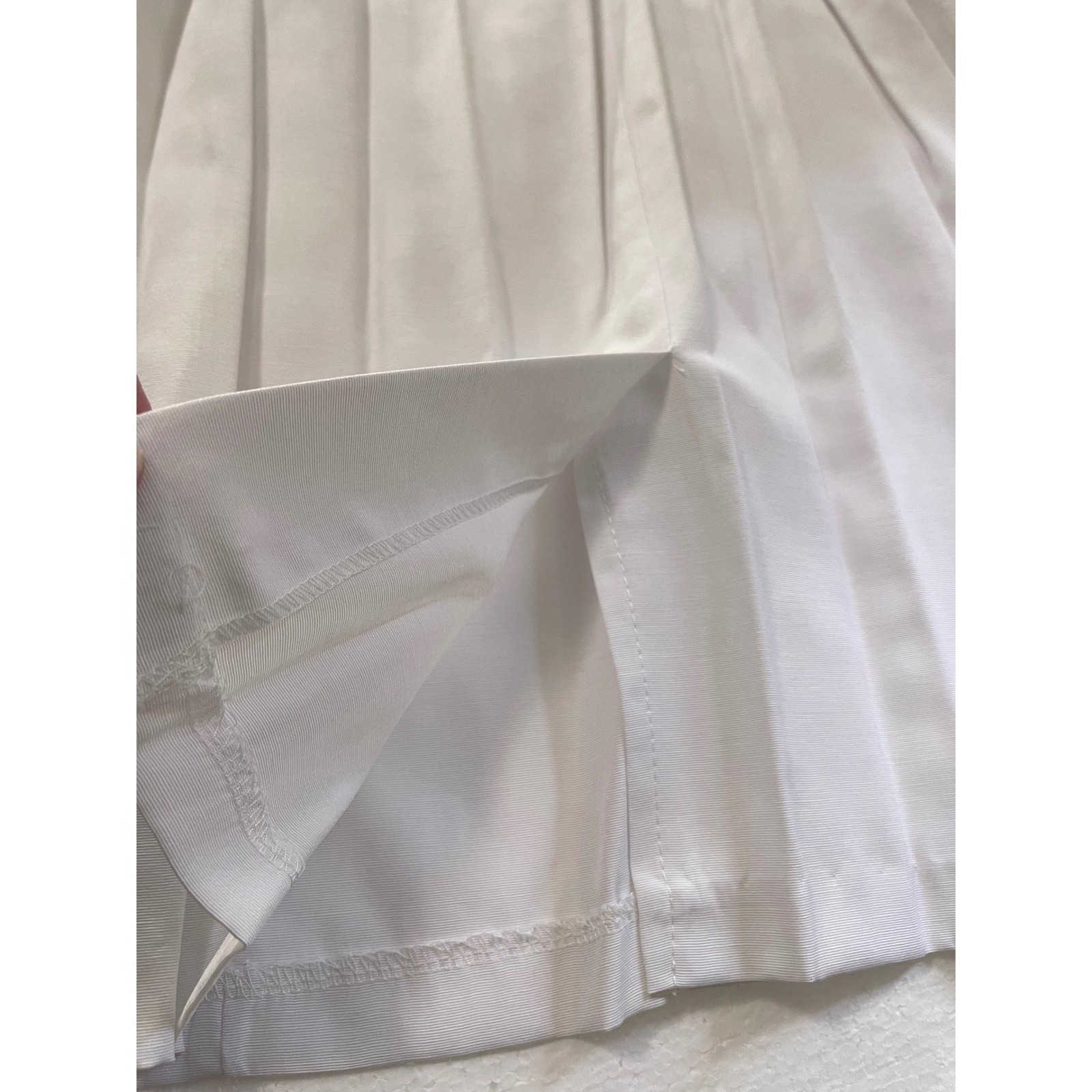 Pablo Collection White 2pc Skirt Set Scalloped Pearl Button Blazer 18 Victorian