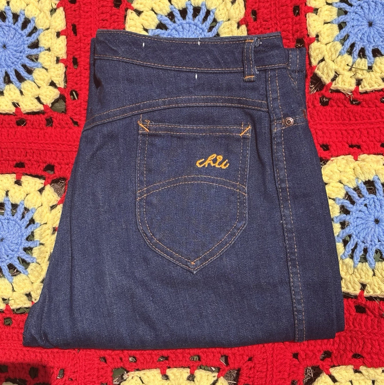 Vintage 80s Chic by H.I.S. High Waist Mom Jeans Blue Denim Fits Modern 14/16 XL