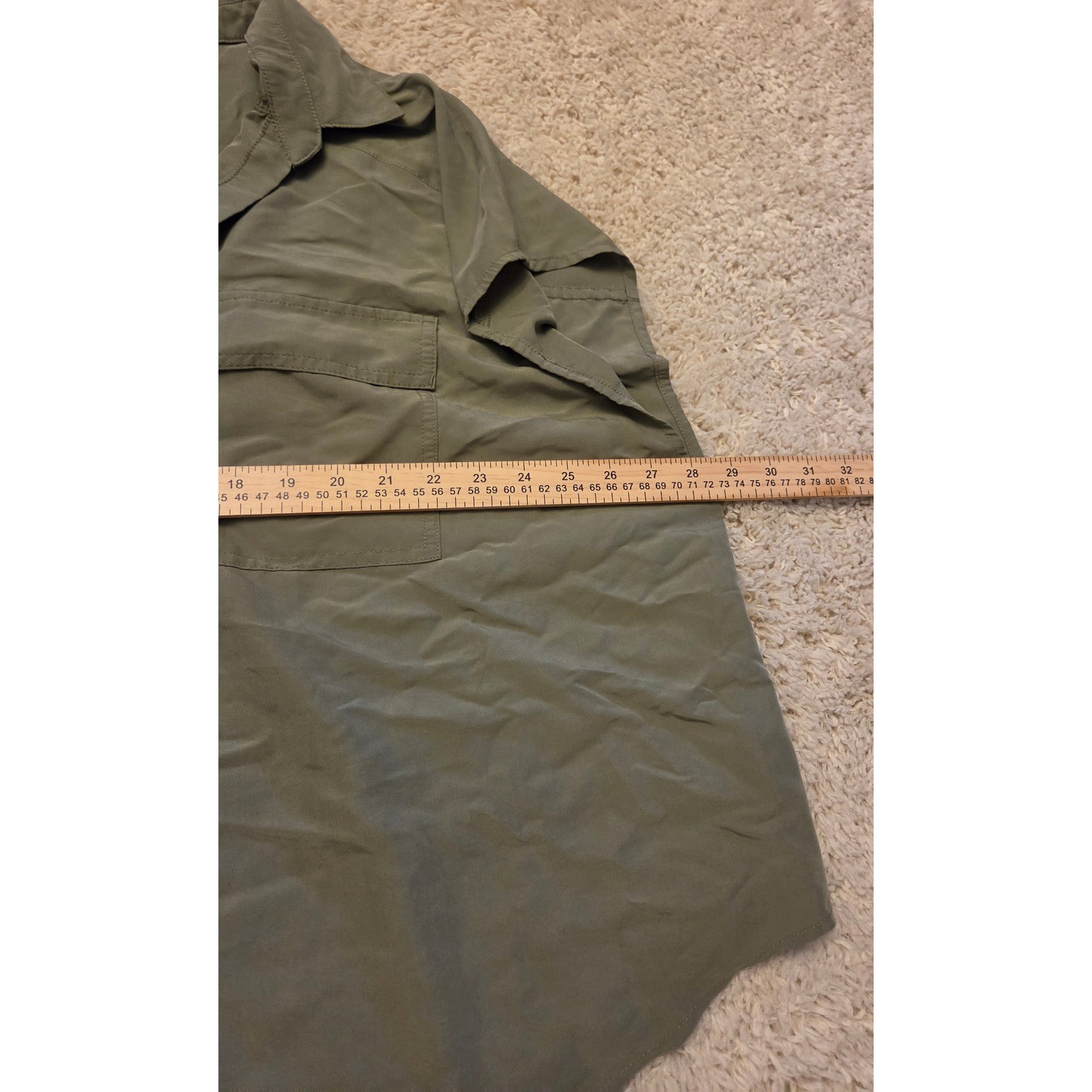 Old Navy Loose Fitted V-Neck Blouse Women&rsquo;s Size XXL Green