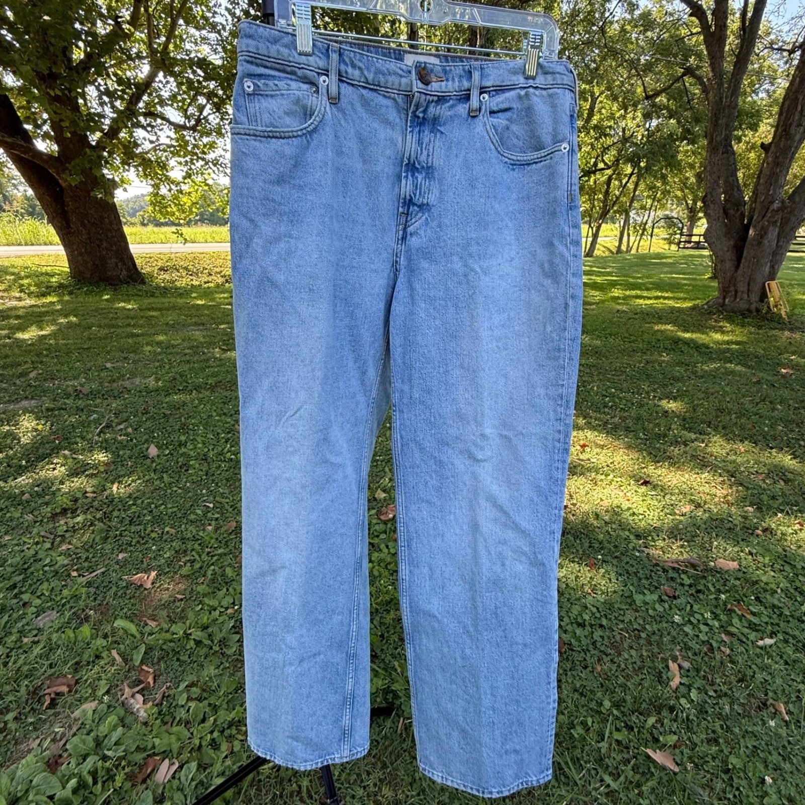 Everlane The 90s Forever Jean Light Wash Blue Organic Cotton Straight Leg 30R