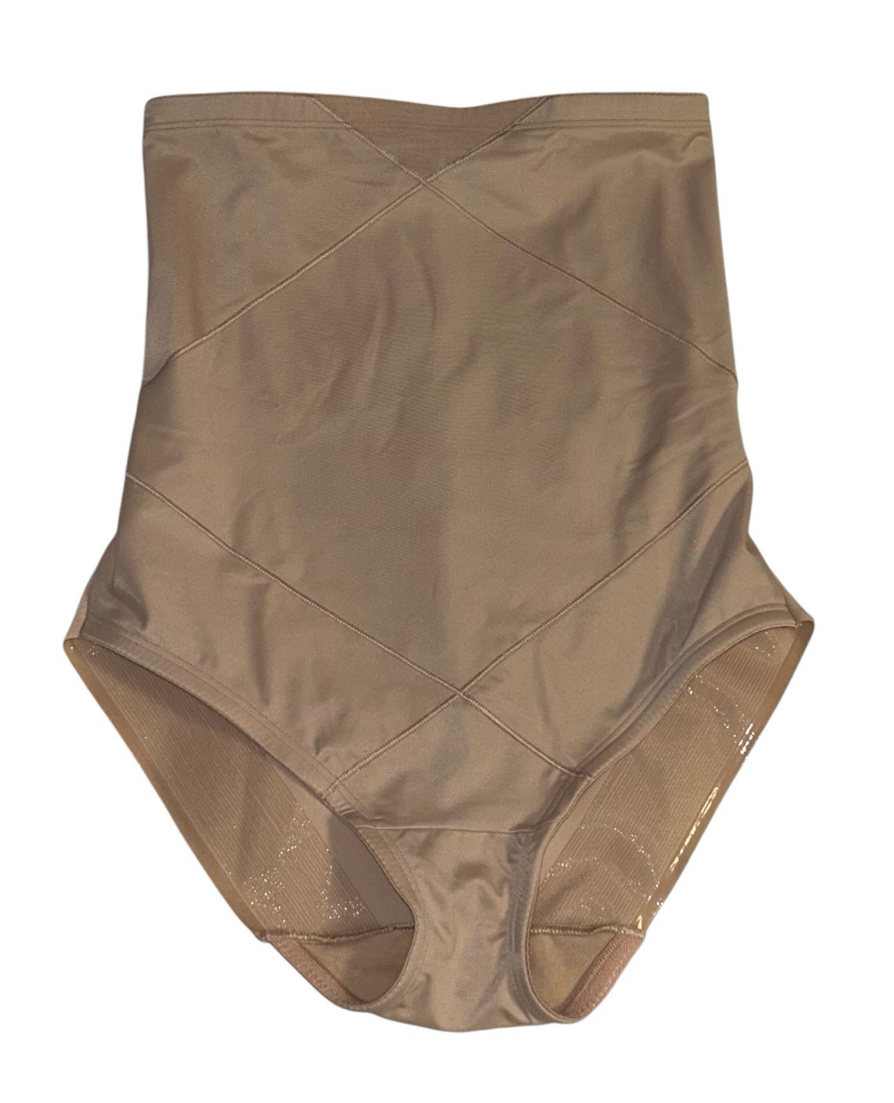 MIRACLESUIT Beige High Waisted Sheer Nylon Shaper Girdle Panties L NOS