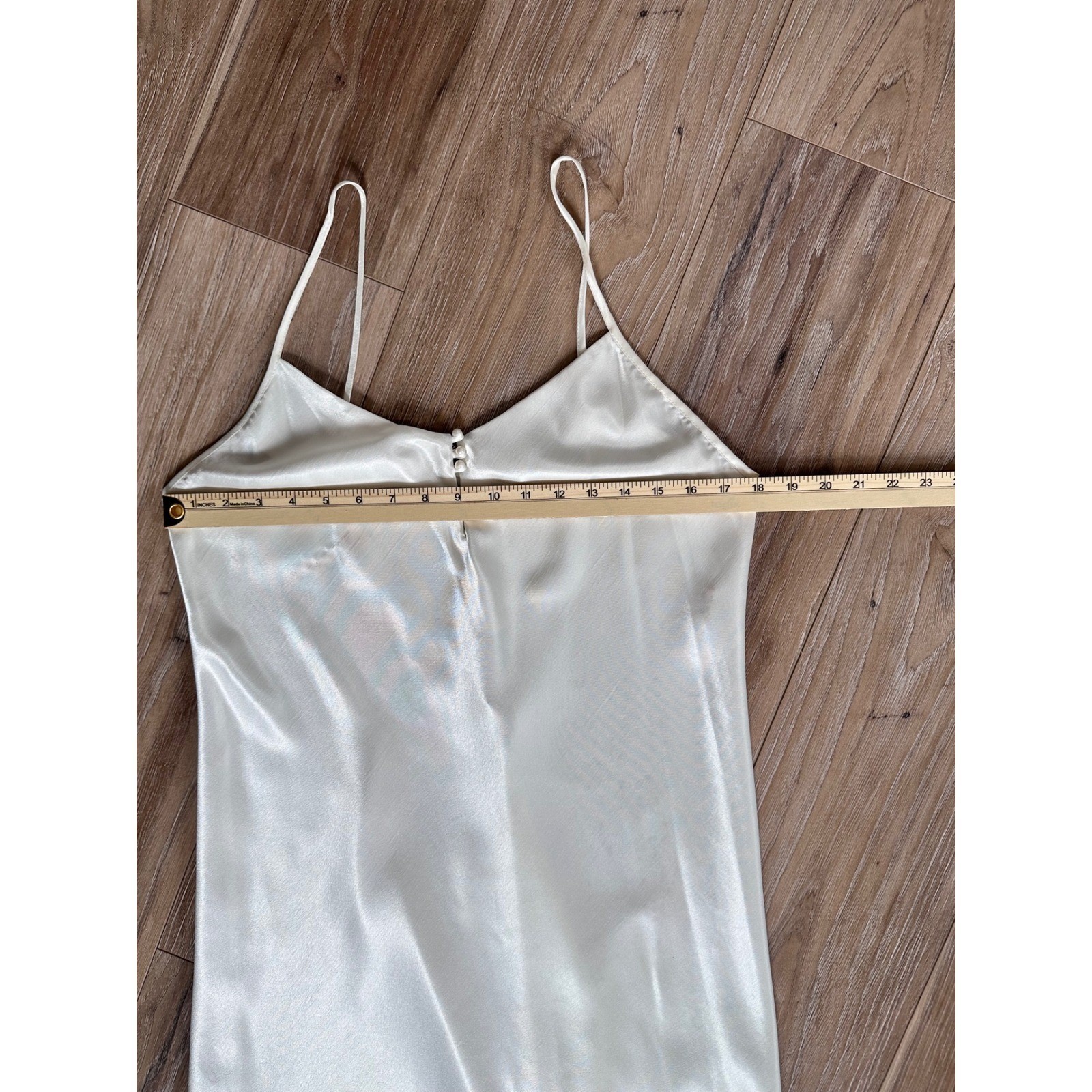 Vintage Miss Dior Ivory Satin Slip Dress Romantic Quiet Luxury Minimalist Glam