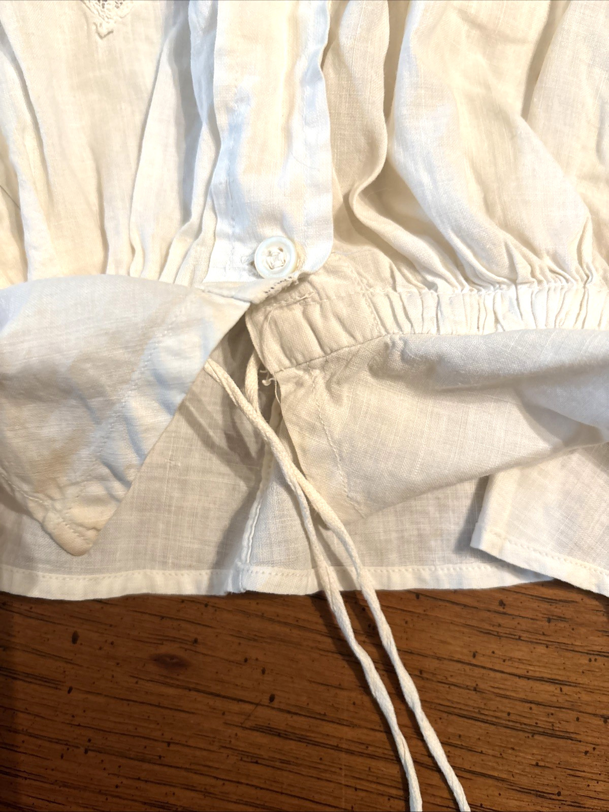 ANTIQUE VICTORIAN EDWARIAN CAMISOLE CORSET COVER LACE COTTON S Grannycore Read