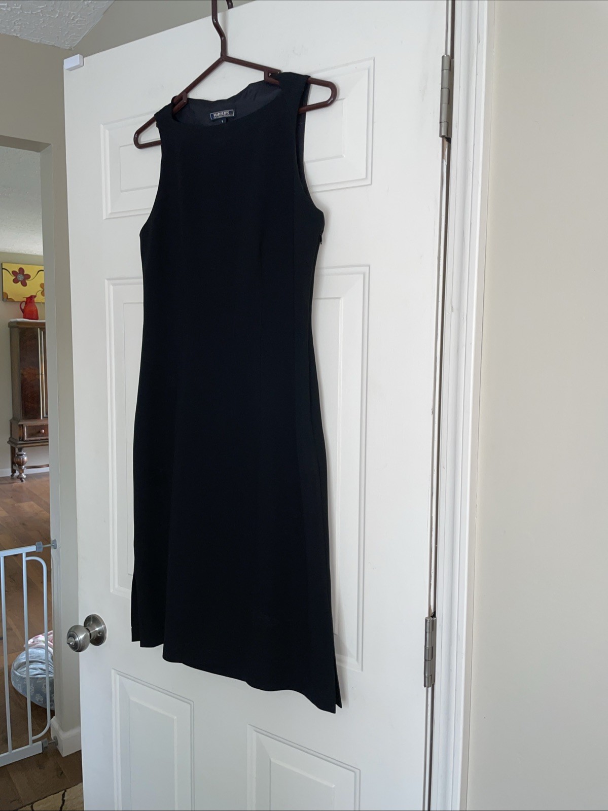 Vintage Harold&rsquo;s Black Lined Sheath Dress Made In USA Women&rsquo;s Size 4 EUC