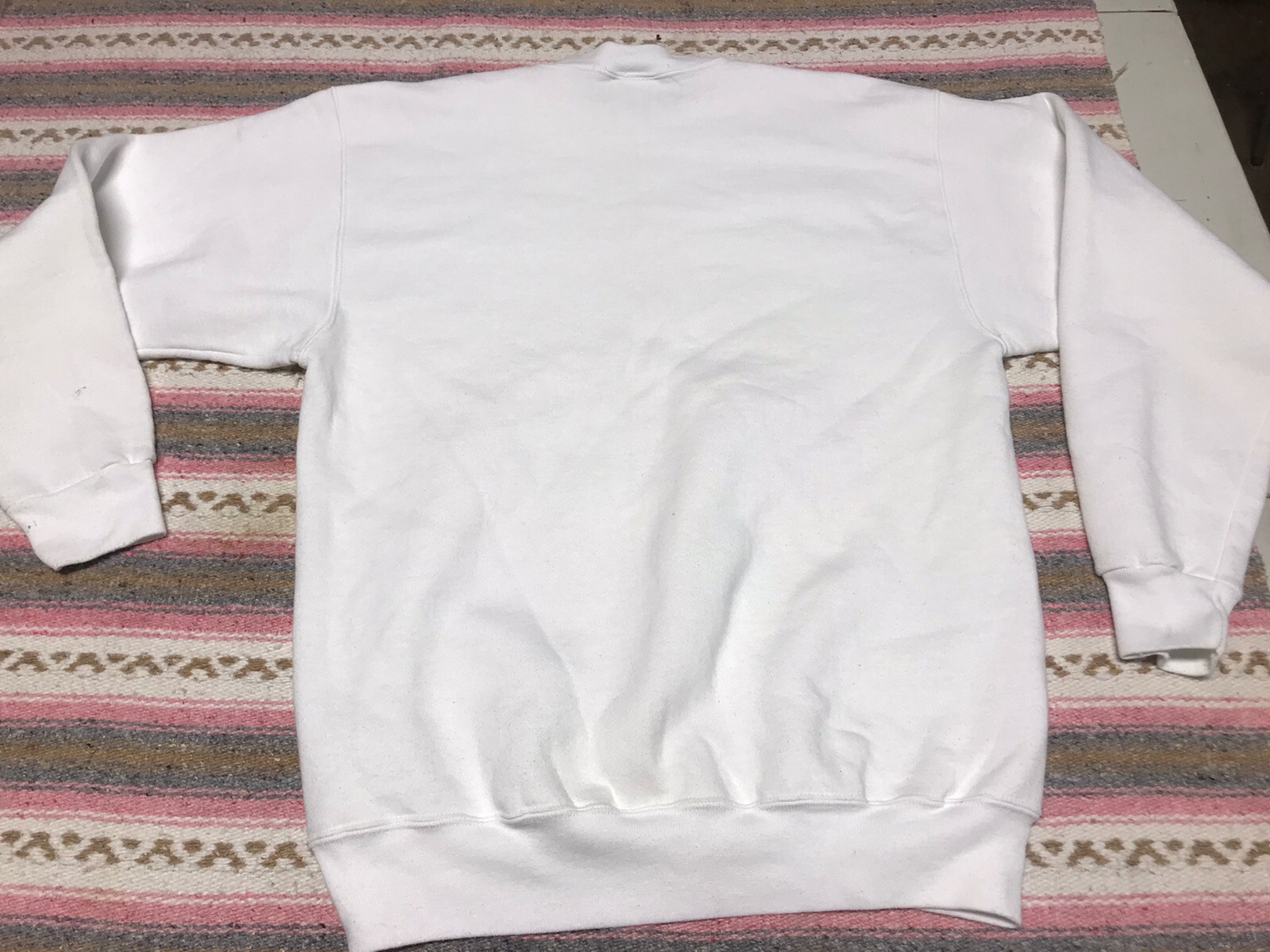 bichon rosalinde mclartney bichon sweater 90s vtg Usa Made Sz L Oneita Tag v2597