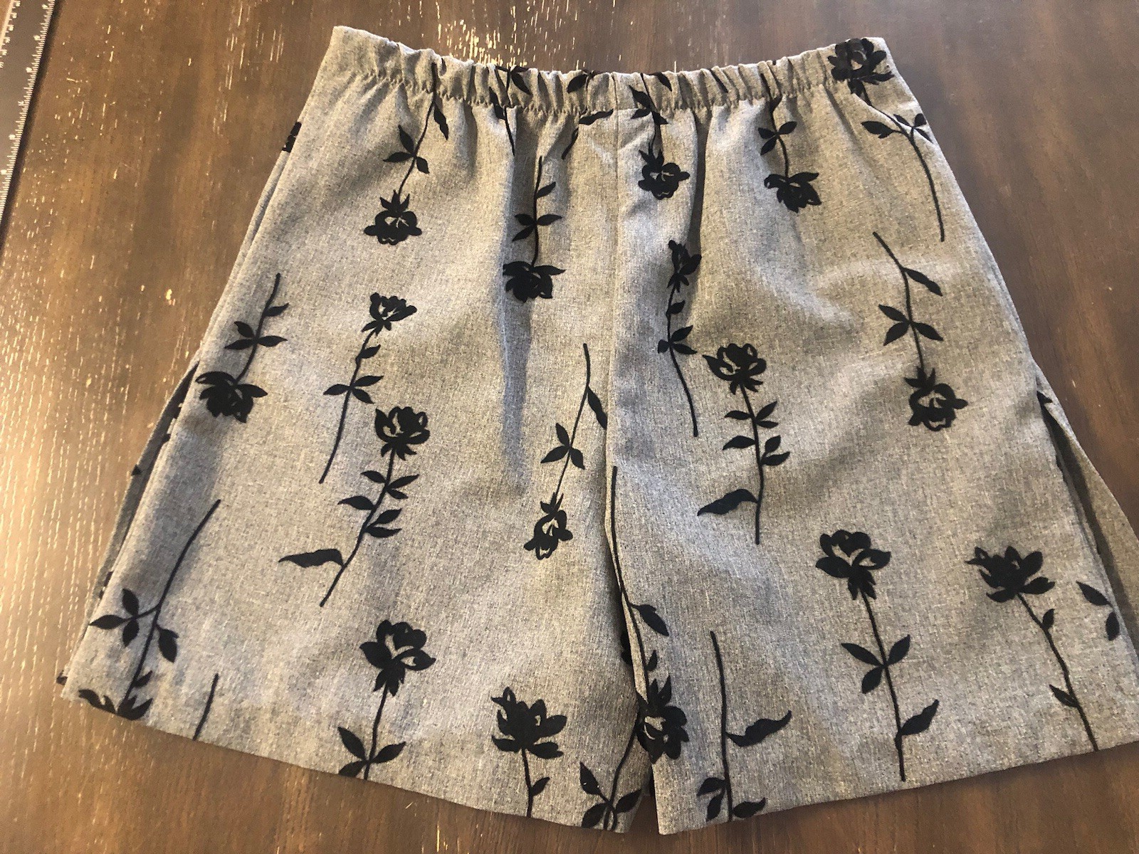 Vintage 90s Girl Code Floral Skort Size 16 Made In USA Preppy READ