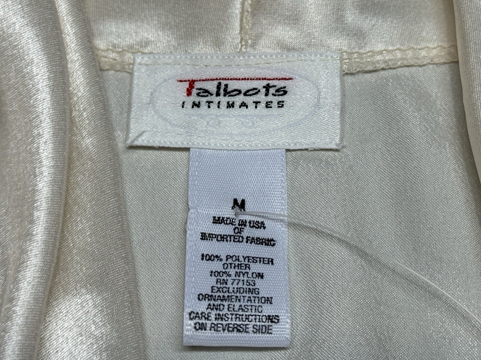 Vintage NWT Talbots Intimates Ivory Bodysuit Lingerie Lace Classic Bridal USA