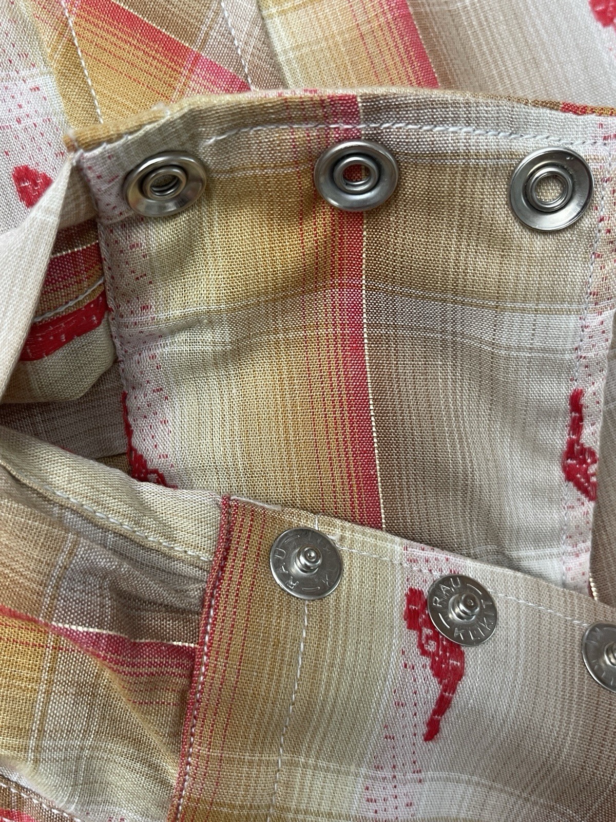 Vintage TEM TEX Western Pearl Snap Plaid Shirt Women Ladies 1960’s 70’s