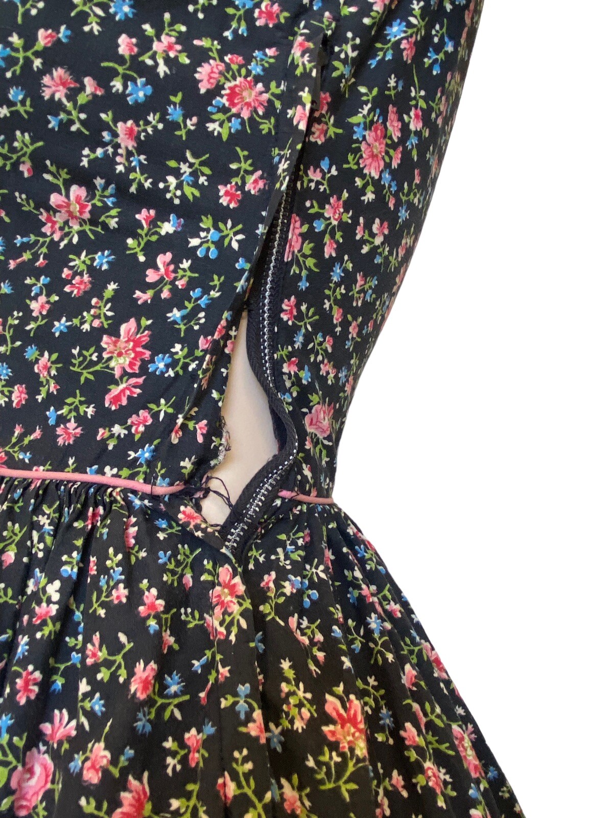 Gay Gibson Cottagecore Dress Corset Milk Maid Coquette Prairie XS-S? 60s 70s