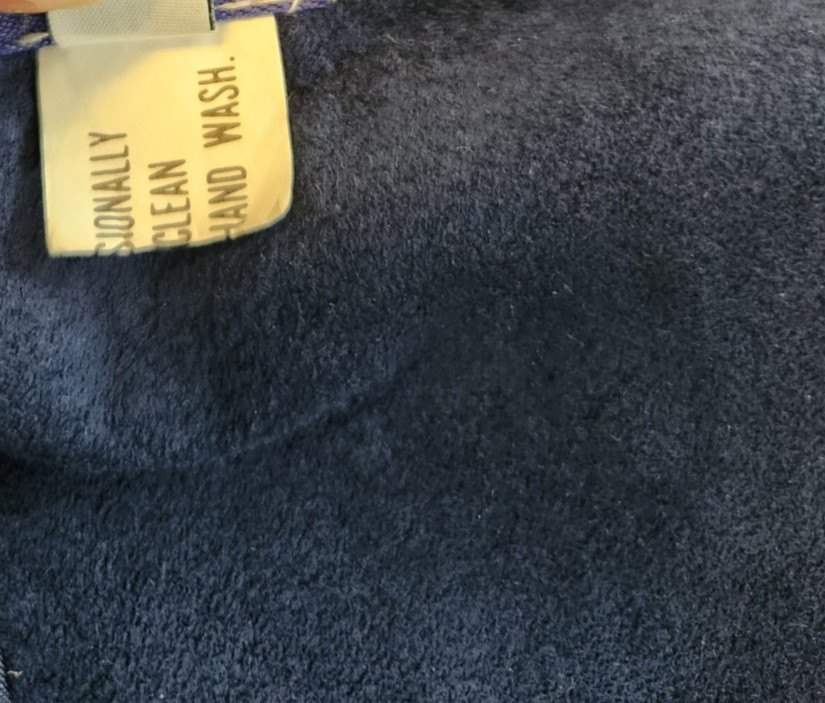 Vtg Count Romi Ltd Ultra Suede Long Blue Trench Coat Women&rsquo;s 52&Prime; bust (8 sz tag)