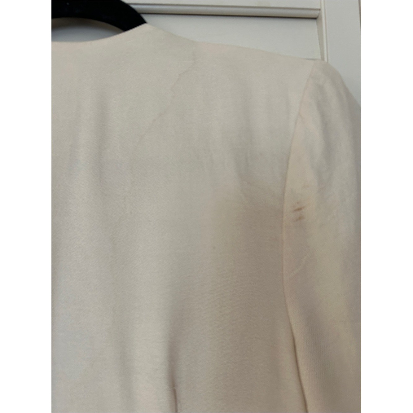 Vintage MW Elegant Light Peach Blazer with Button Detailing Size 10P