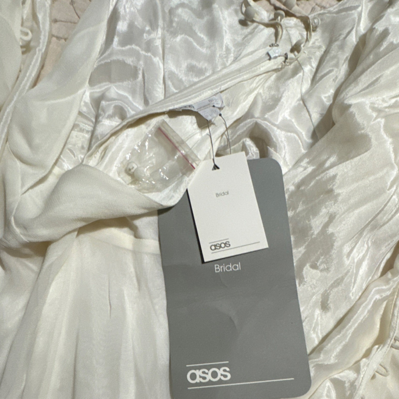 ASOS Bridal Wedding Dress White Regular Size US 14 UK 18 EU 46