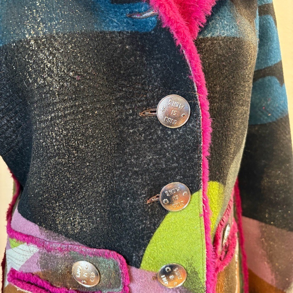 Custo Barcelona Multi-Coloured Wool Jacket