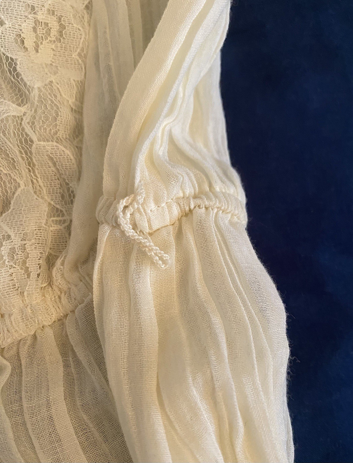 Vintage 1970s Semi Sheer Chiffon Prairie Boho Hippie Sundress California NWOT
