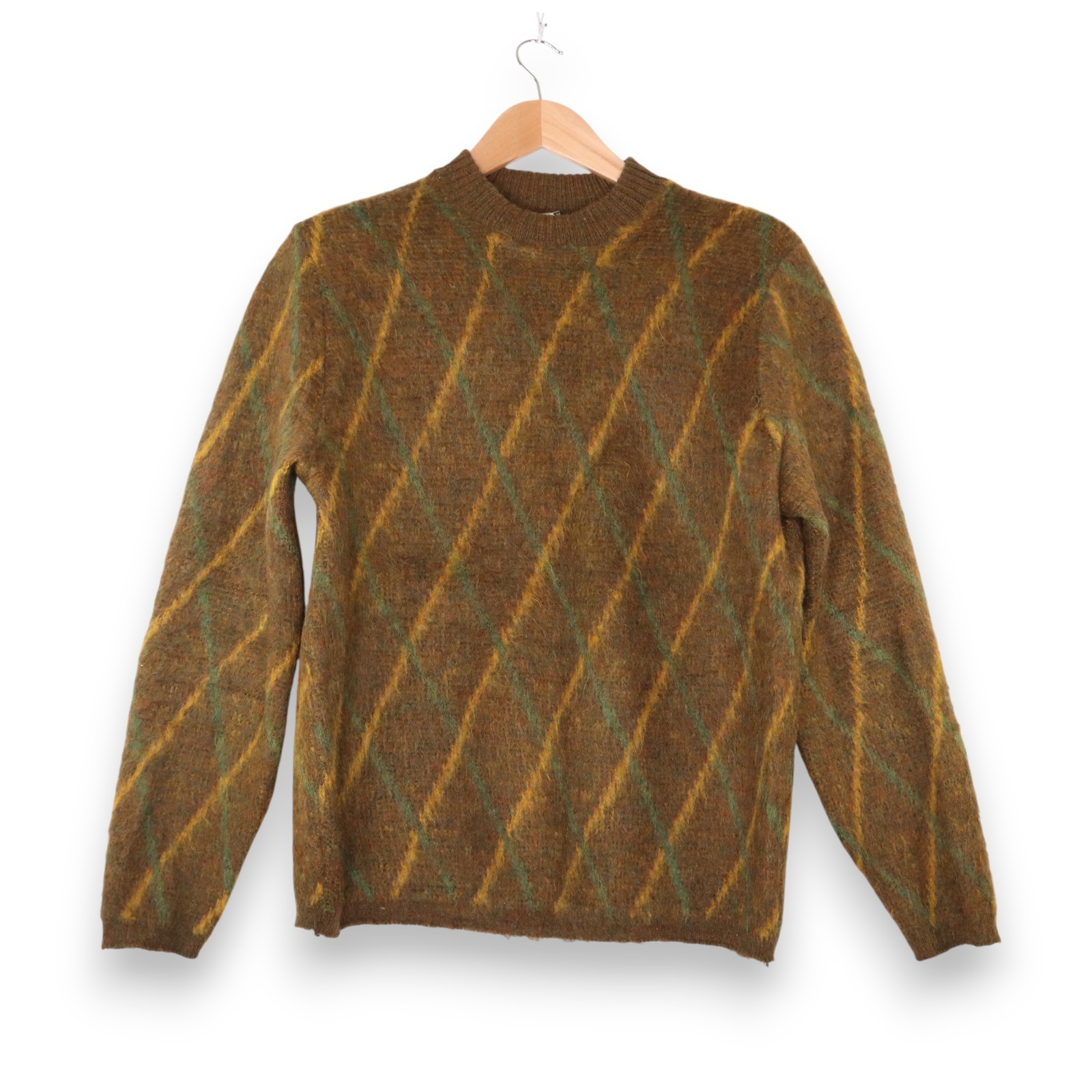 Vintage Alexander&rsquo;s Worsted Wool/Mohair Blend Sweater Women&rsquo;s XL Brown Pullover