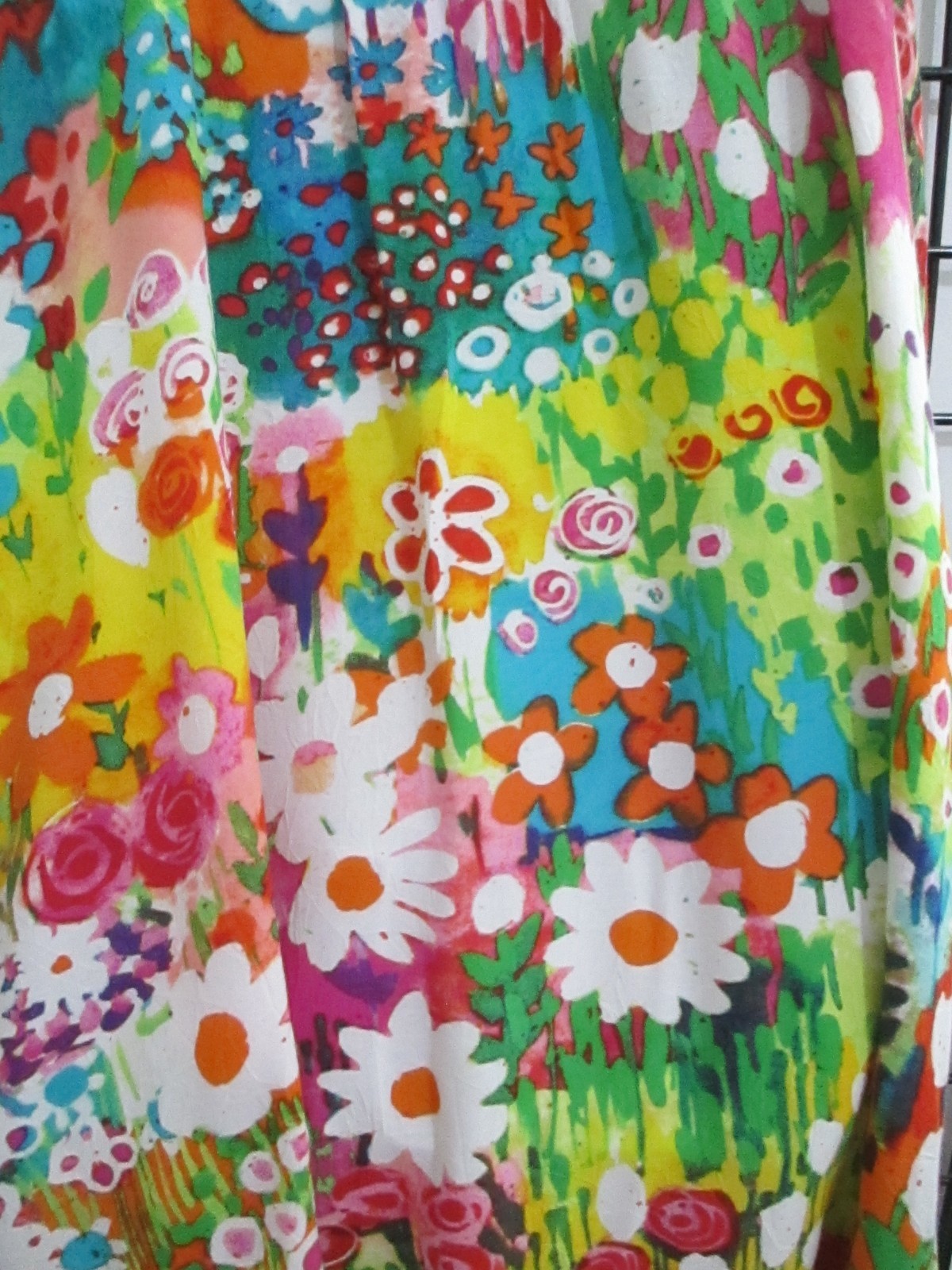 « VINTAGE » JAMS WORLD 🌸 LARGE== FLORAL / SPRING FLOWERS PATTERN DRESS