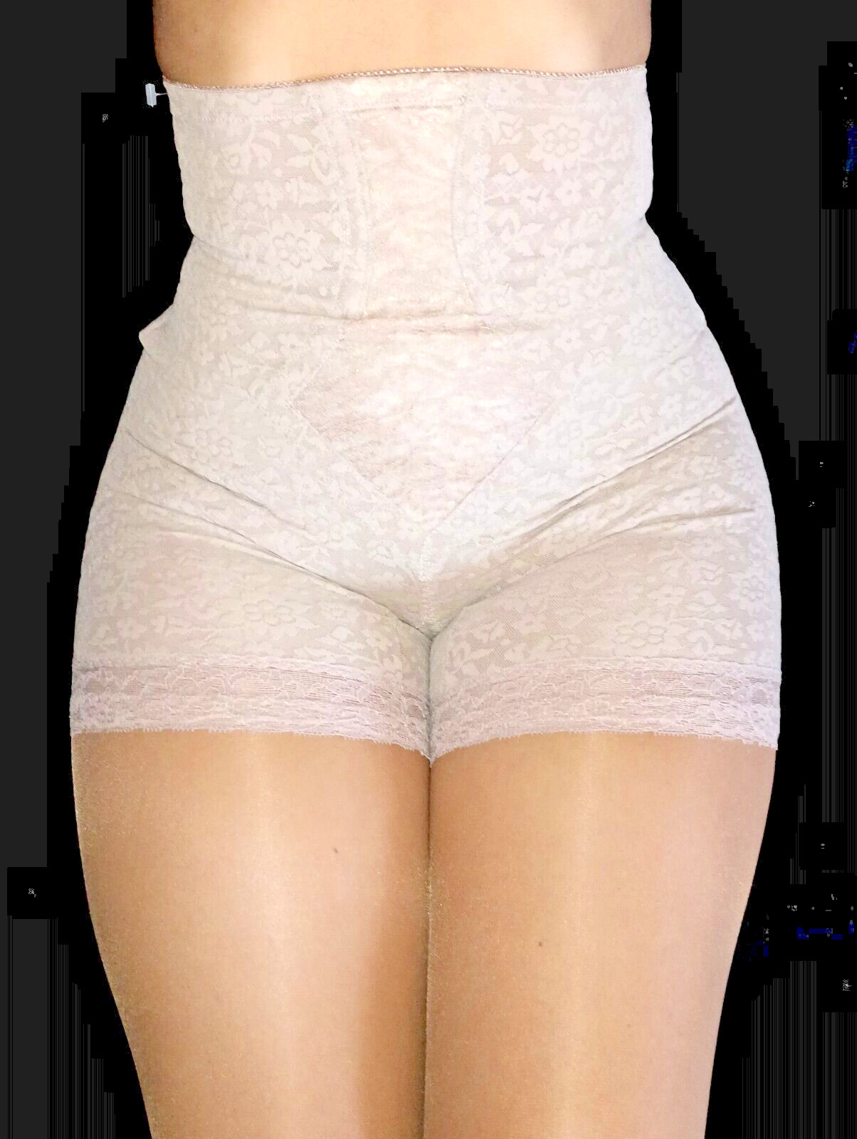 VTG REAL SATIN SHINY GOLD SMOOTHIE WAIST ELIMINATOR LLPG PANTIES GIRDLE XL NOS