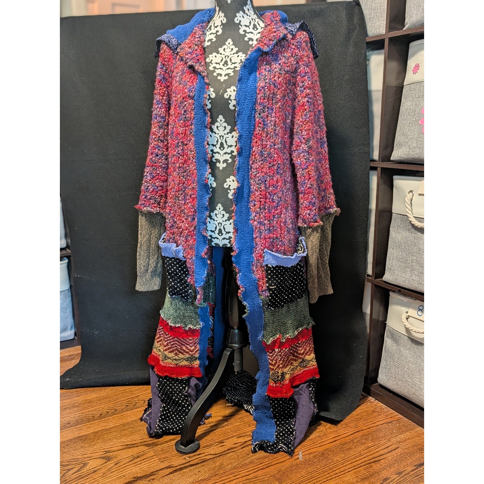 OOAK Handmade Wearable Art Patchwork Duster Coat Lagenlook Boho Artisan Festival