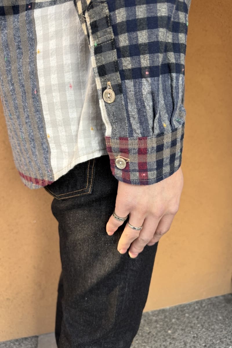 BlueTrick Round-Hem Shirt, Panel Check (Men&rsquo;s)