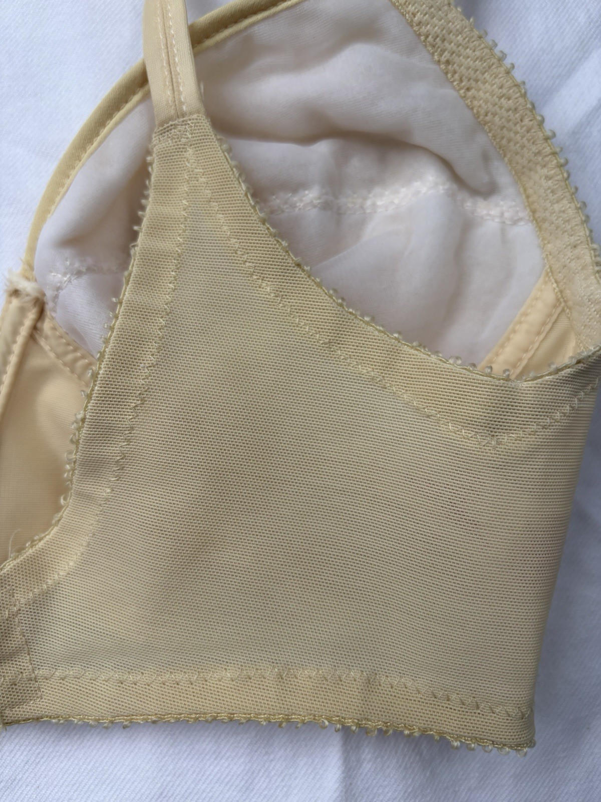VTG Lady Marlene 565 Deep Plunge Front Closure Bra 1960s ILGWU Union Made 34B
