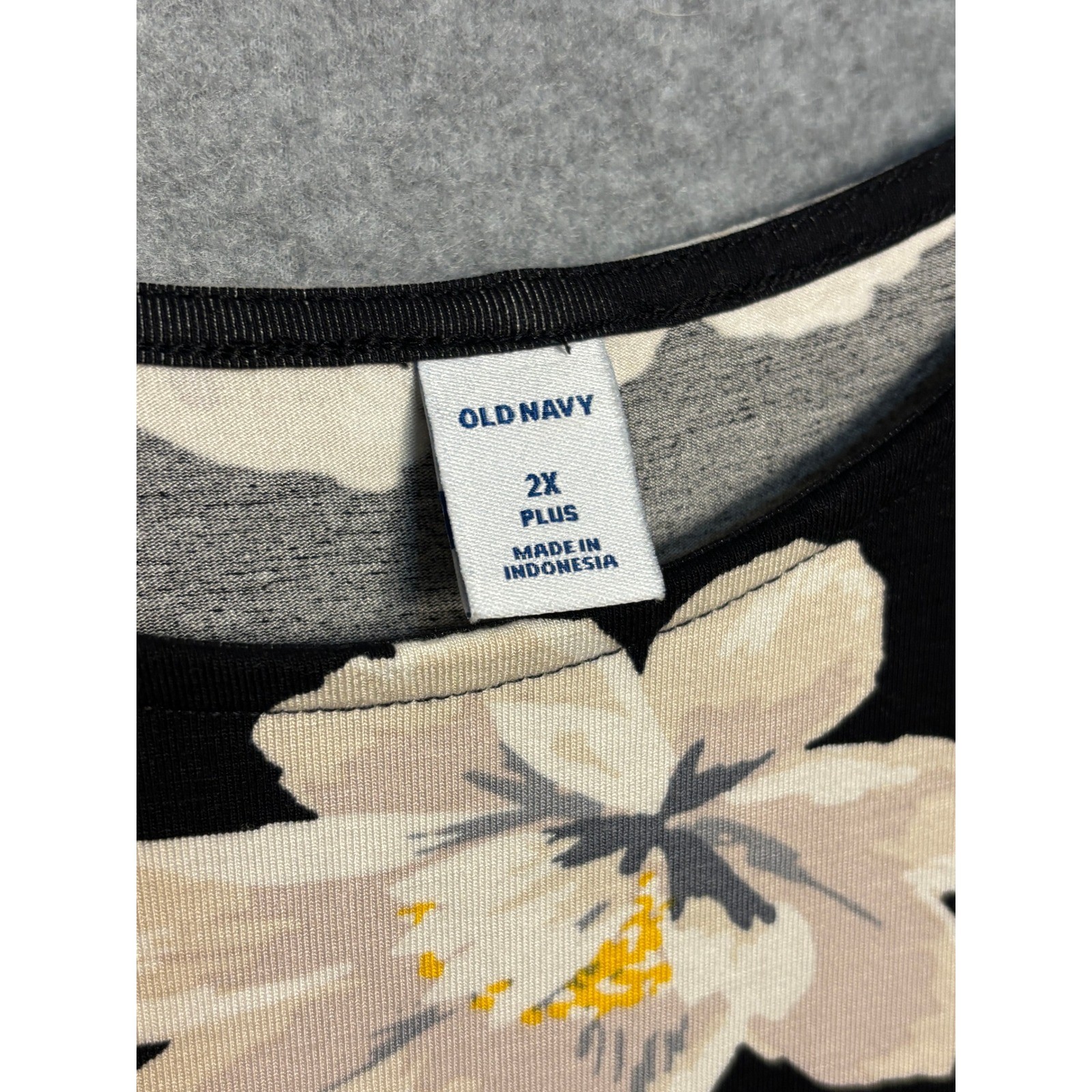 Old Navy Floral Swing Dress 2X Plus Size Cottagecore Rayon Boho Midi Dress
