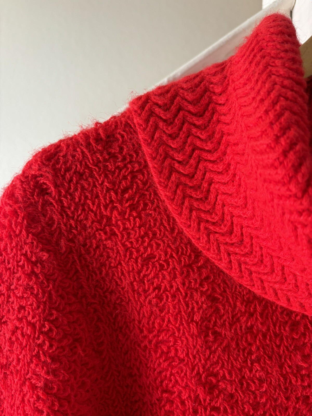 Vintage 60s Womens Sweater Red Sz 4 Gaylana Styled by Peter Freund Milliken Yarn