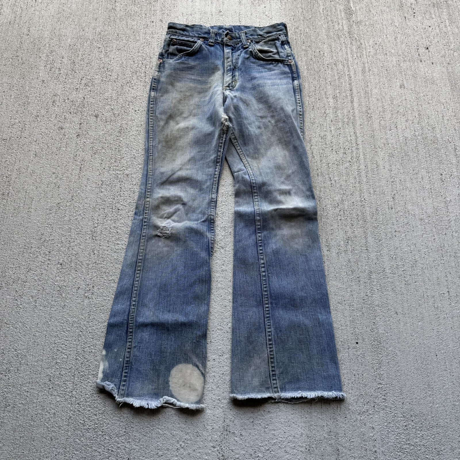 1960s/70s Distressed Lee Rider Jeans 24×26.5 Petite