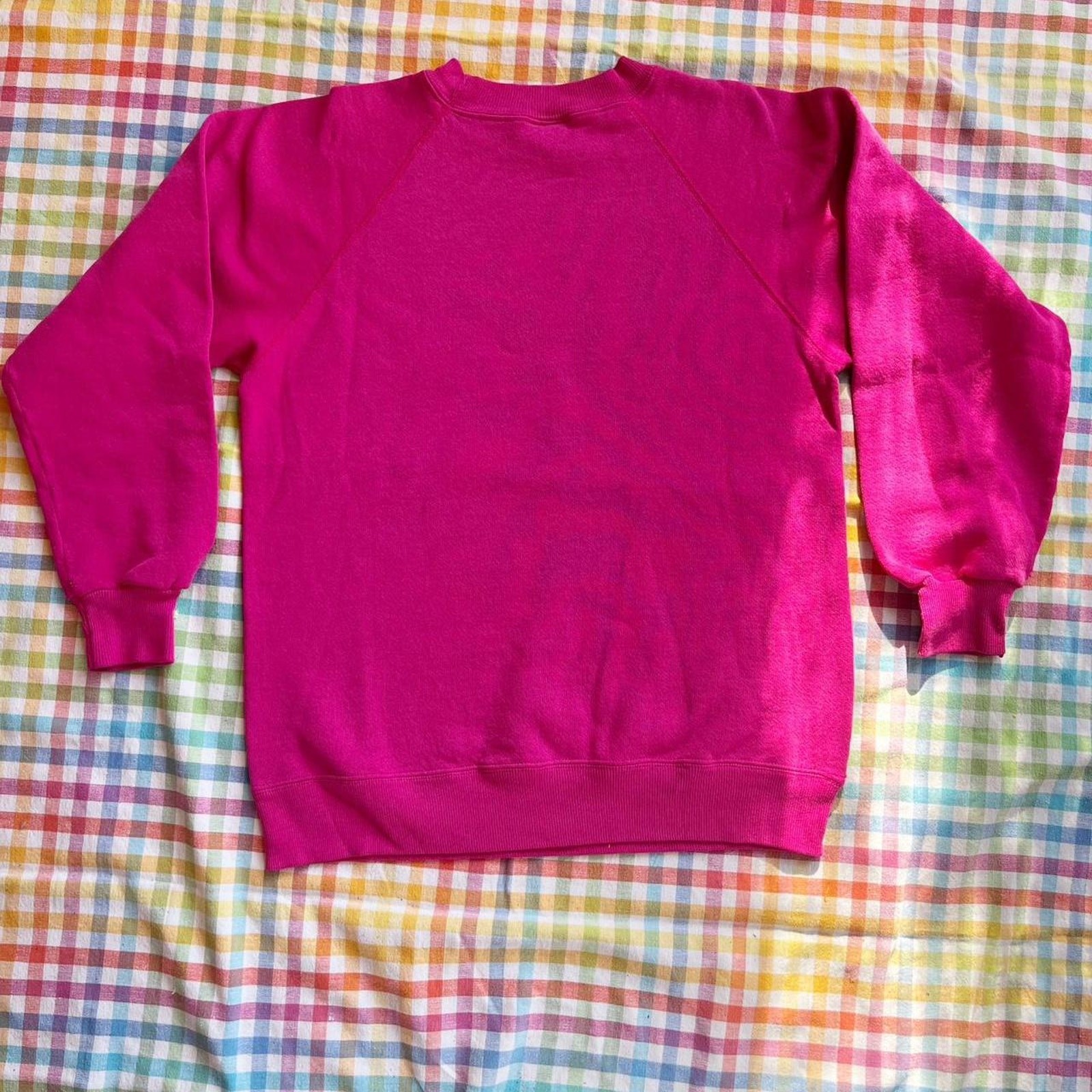 Vintage 1990s Lighthouses In Maine Berry Pink Classic Crewneck Sweatshirt XS/S