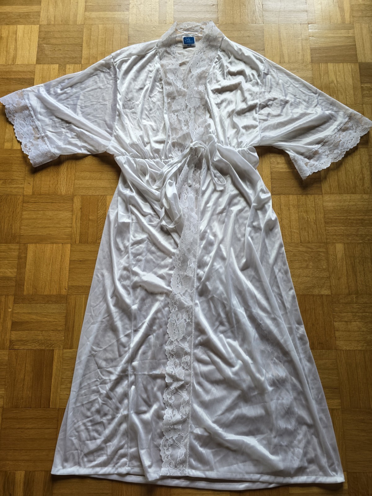 GABY Princess Nylon Chemise, Dressing Gown, Size 44-46, White, NEW * VINTAGE