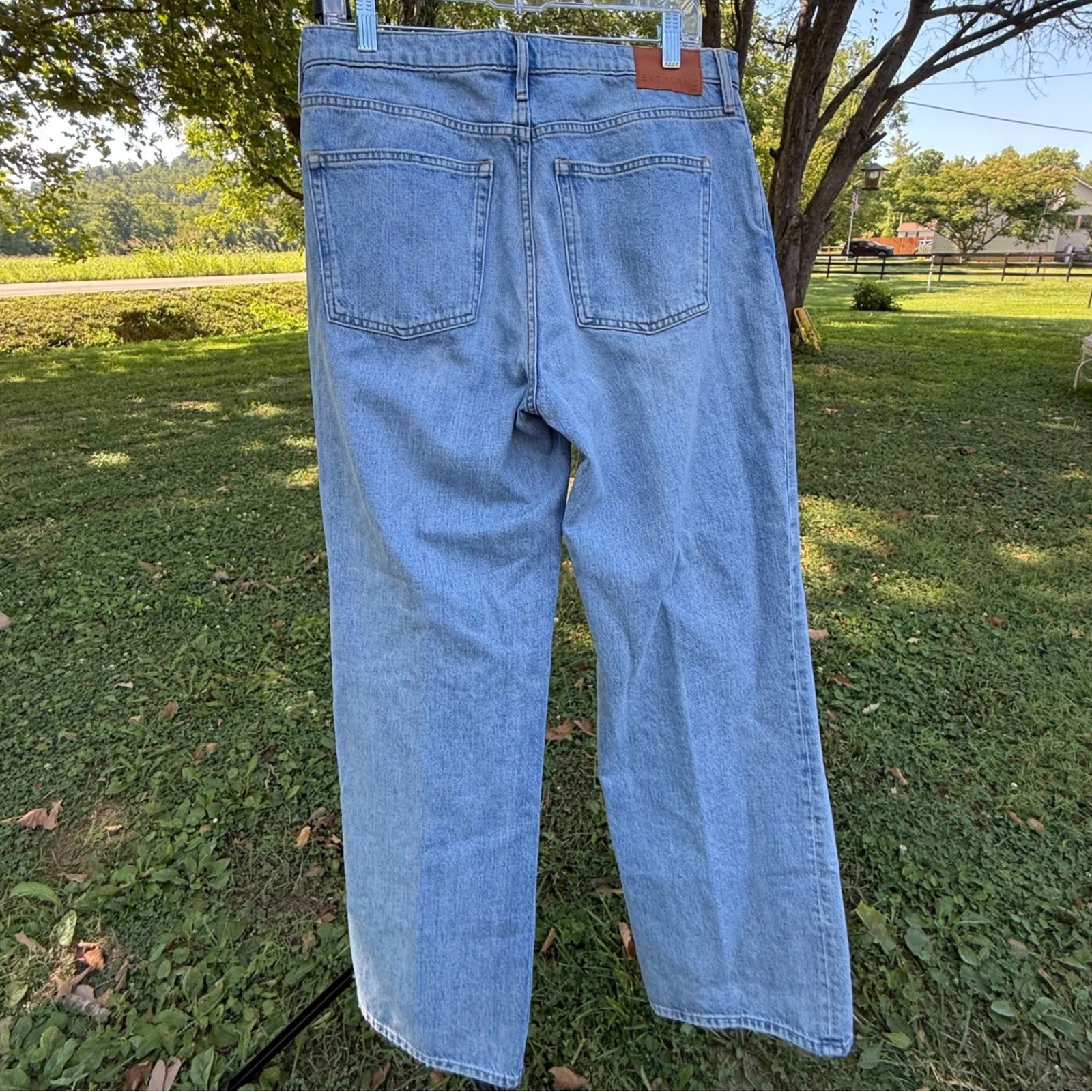 Everlane The 90s Forever Jean Light Wash Blue Organic Cotton Straight Leg 30R