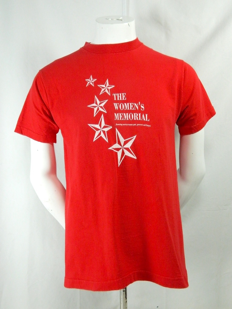 Vintage Honoring Service Women Memorial Past Present Future T Shirt Made In USA