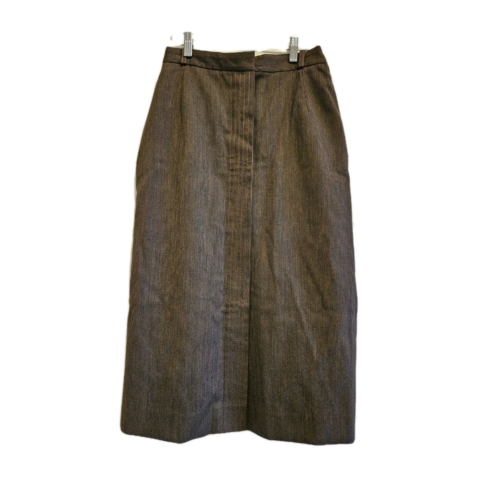 Vtg 70s Gucci Wool Pencil Secretary Preppy Knee Length Skirt Made In Italy XS