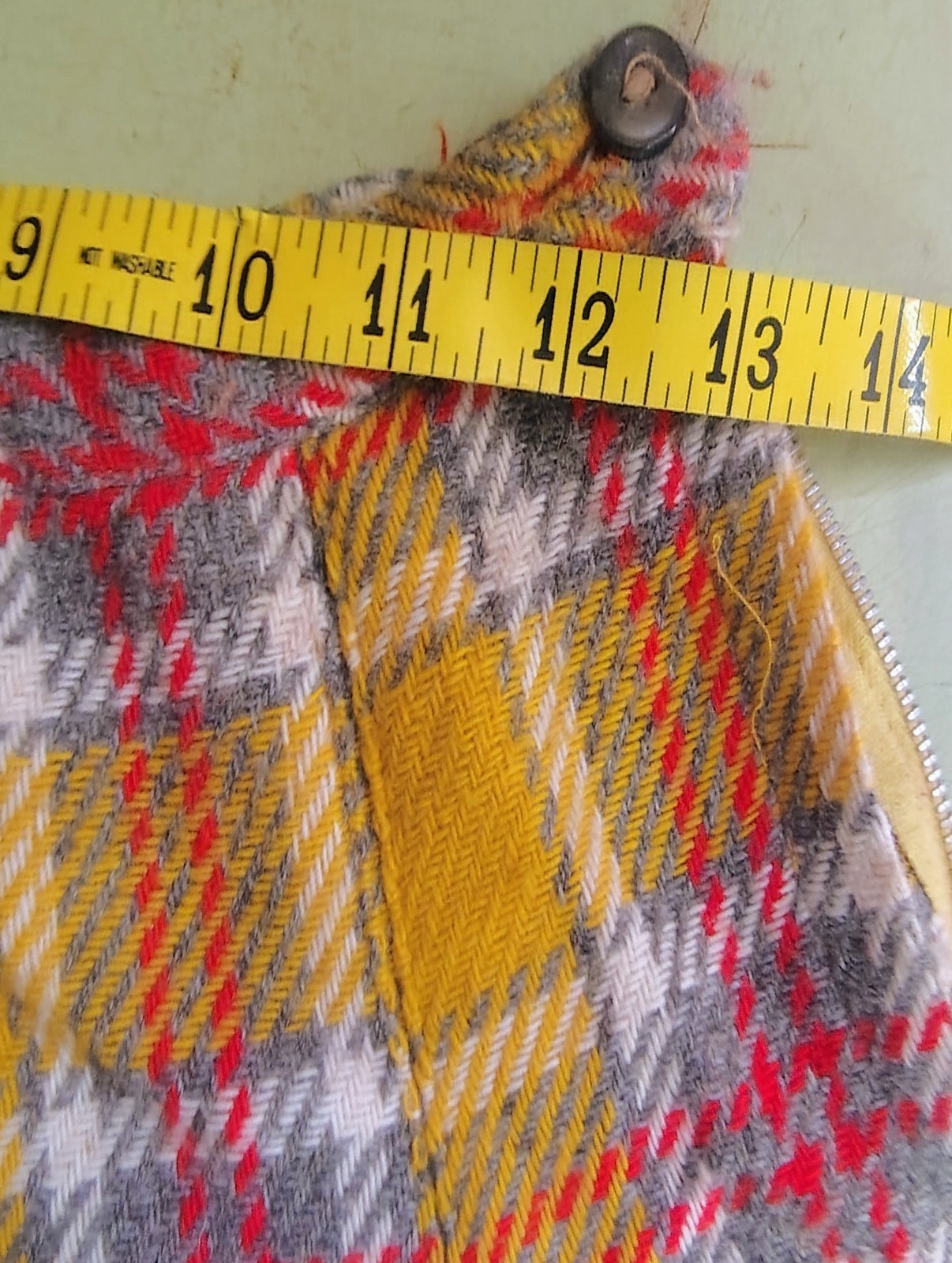 Vtg LOT OF 6 1960s 70s Wool Plaid Mini Skirts Dress Handmade Preppy School Girl