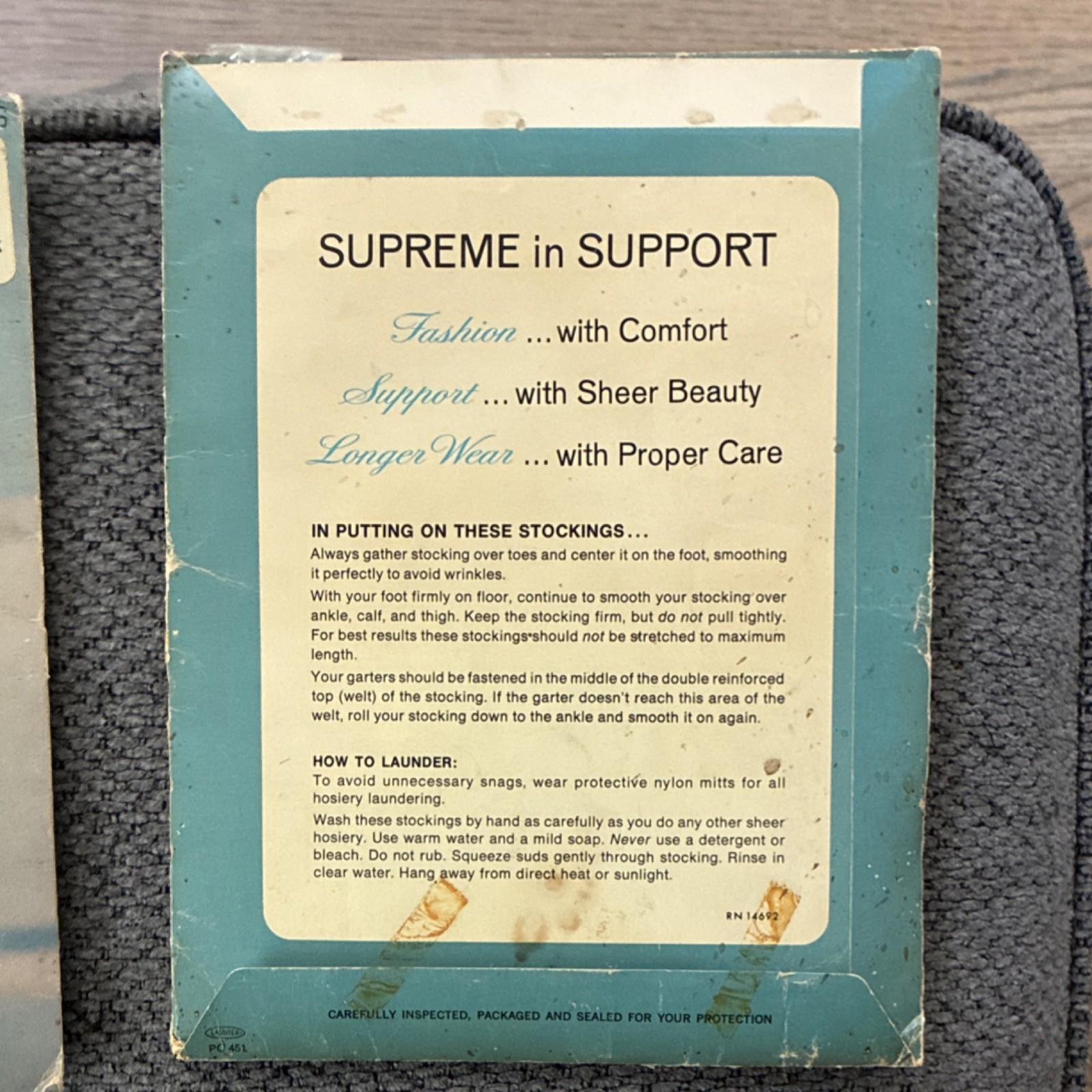 SUPREME Support Hose Seamless 4650 Neubeige 88% Nylon 12% Lycra Size 9½-10
