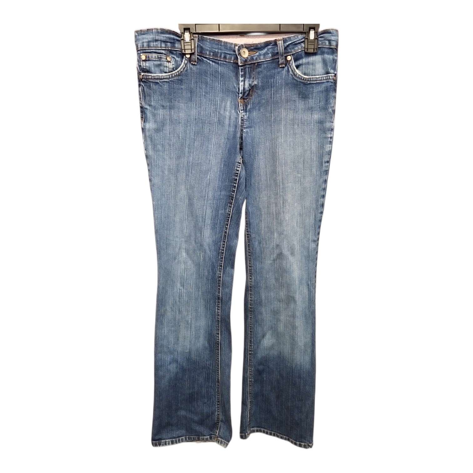 Vintage L.E.I. Y2K Jeans Low Rise Medium Wash 34 Waist Tall Bootcut Western