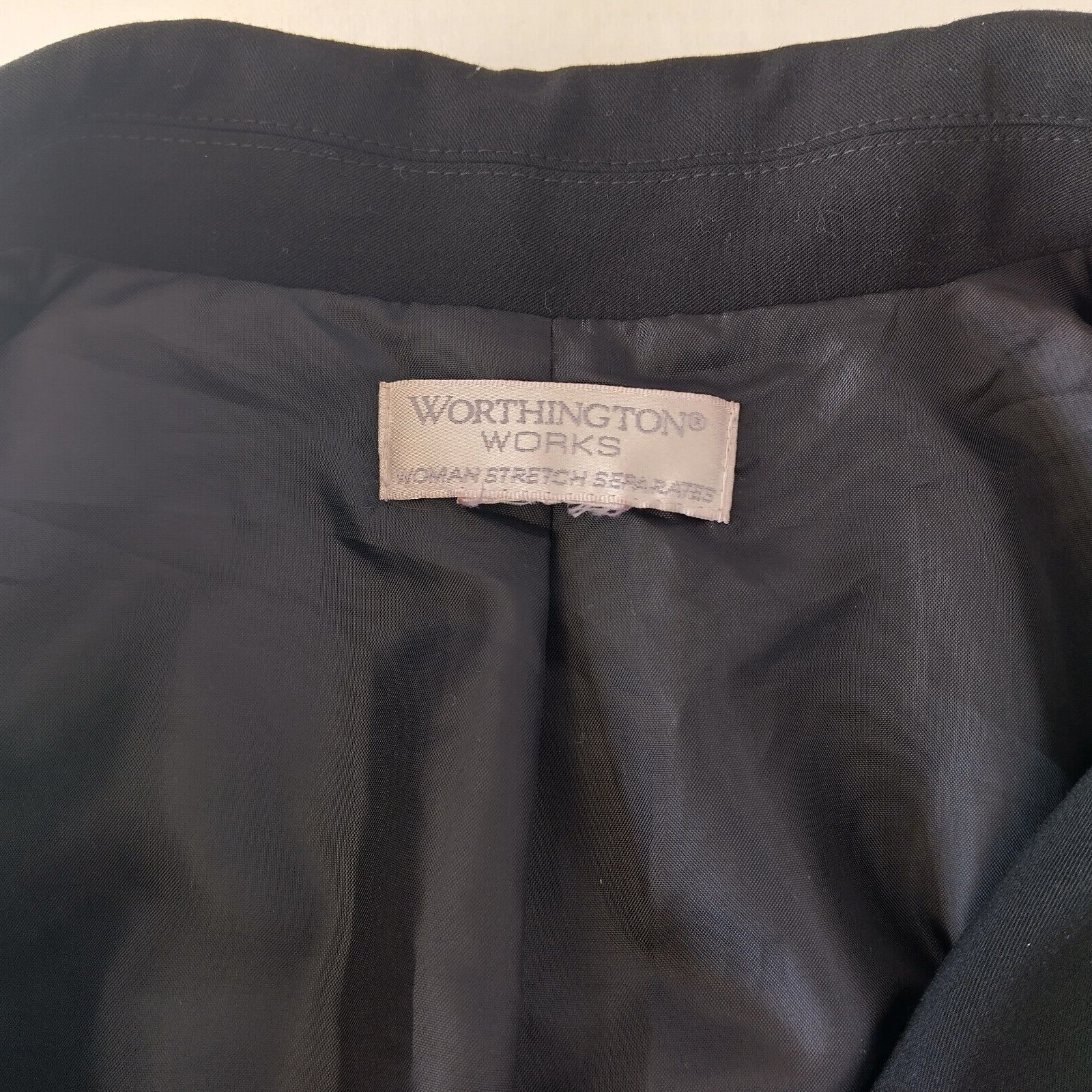 Vintage Worthington Work Stretch Separates Women&rsquo;s Jacket Black NO SIZE TAG