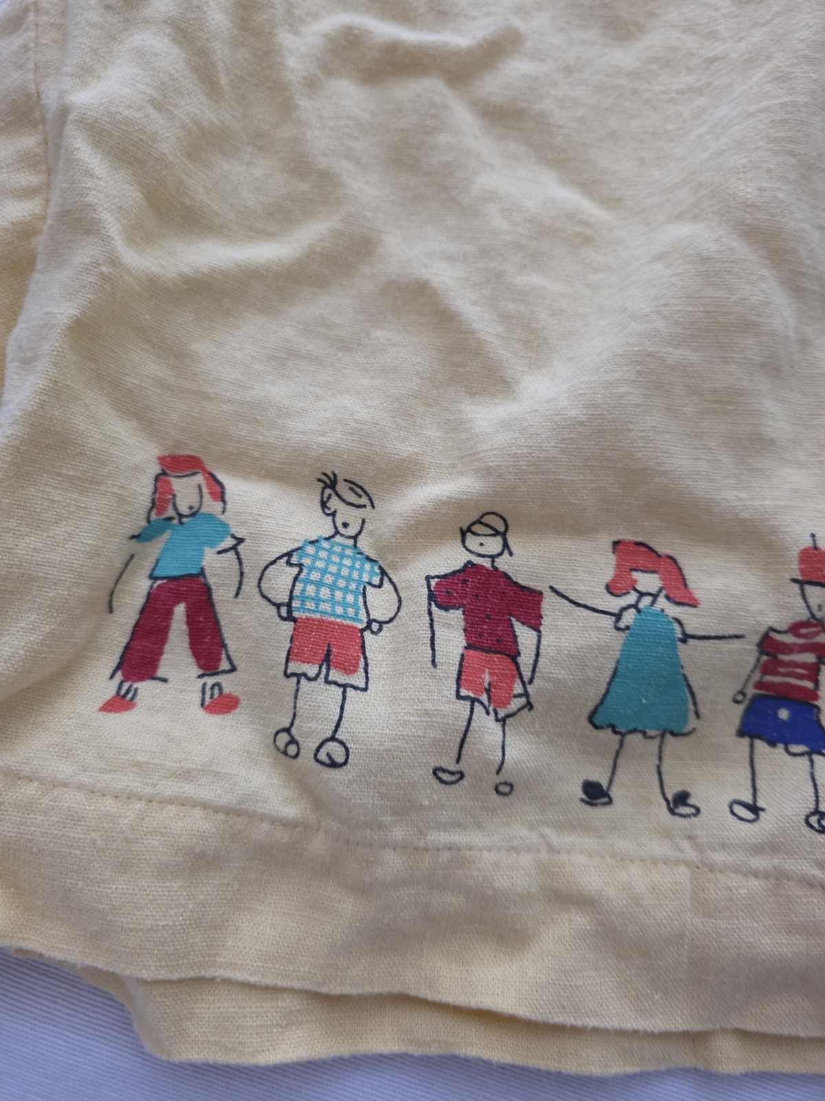 Stonebridge Vtg Linen Rayon Set Top Plus Sz 2X Pants 1X School Kids Teacher 90s